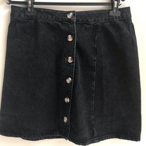ASOS black denim skirt